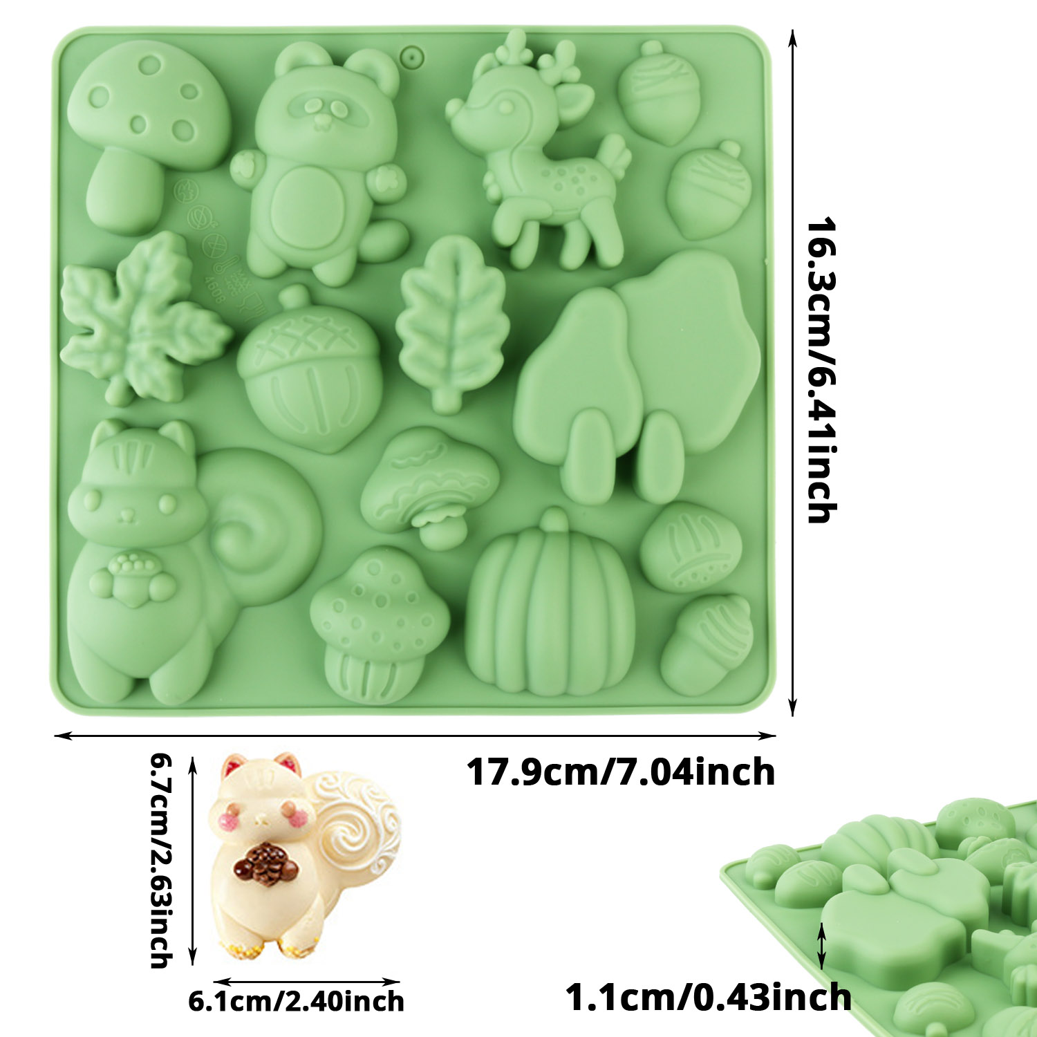 1 Silicone Cake Mold in the Sh - Resin Art Tool Kit ulasan dan harga