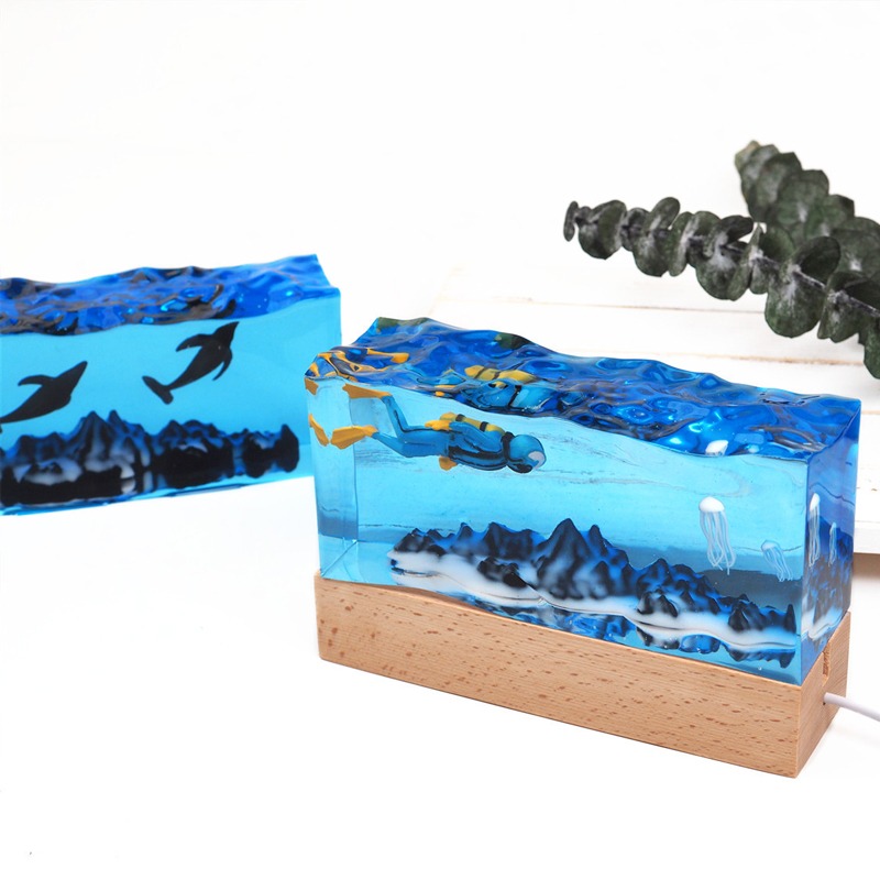 DIY Resin Craft Light Underwat - Resin Art Light ulasan dan harga