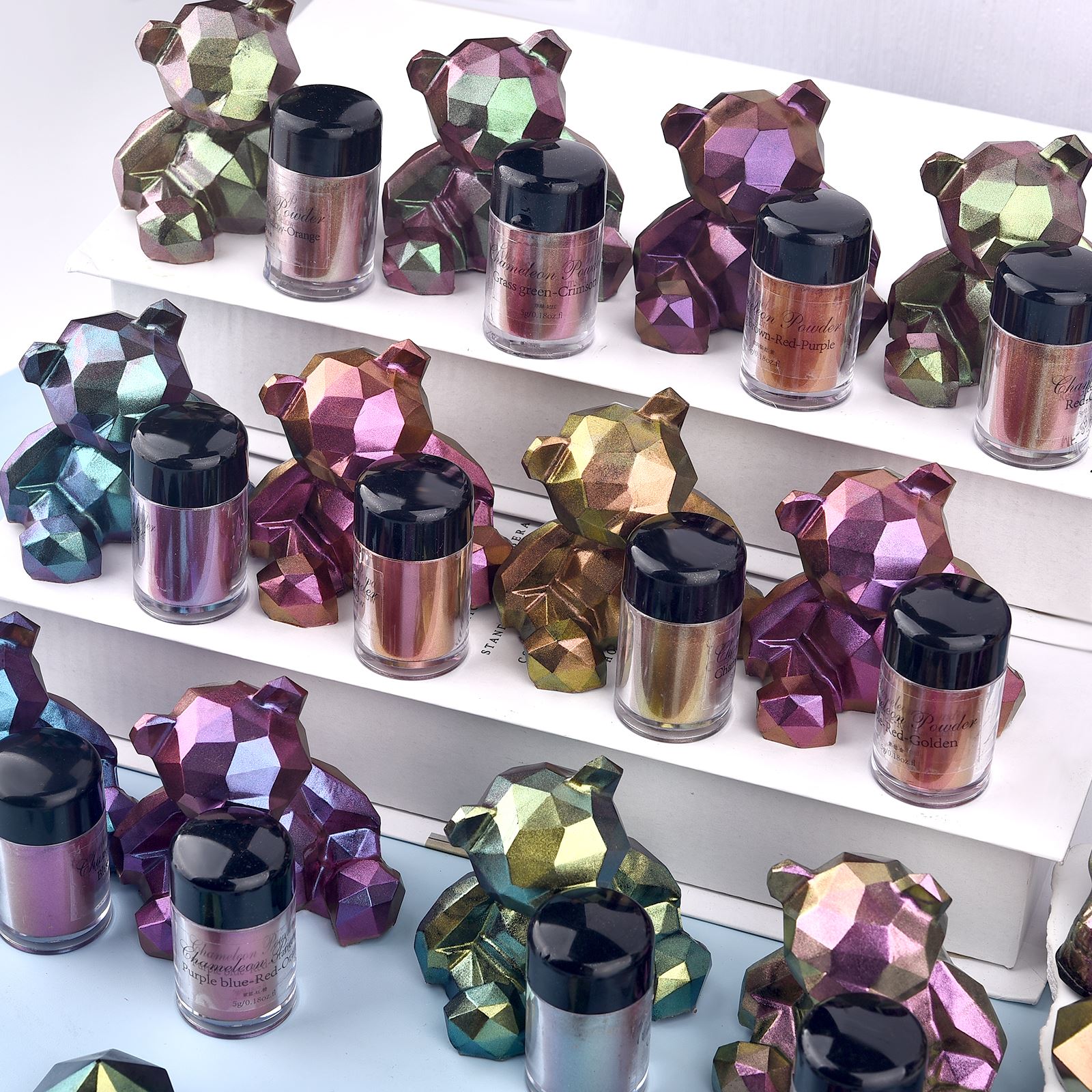 Mirror Chameleon Resin Pigment - Glitter Powder Resin ulasan dan harga