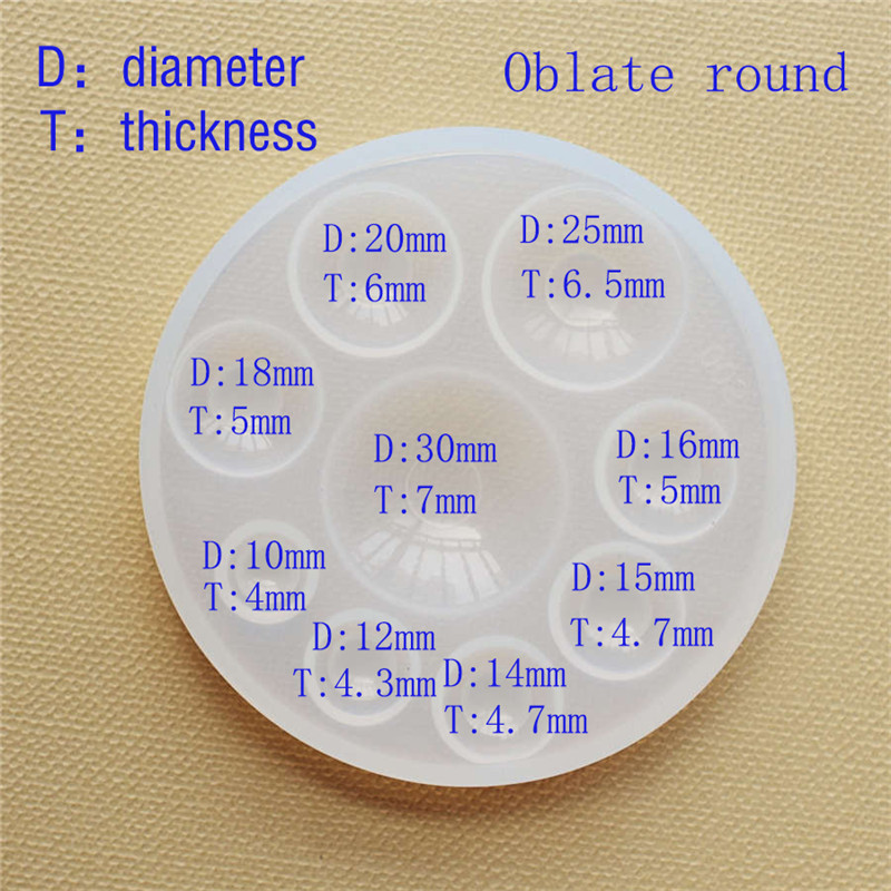 Silicone Mold half ball Oblate - Resin Art Tool Kit ulasan dan harga