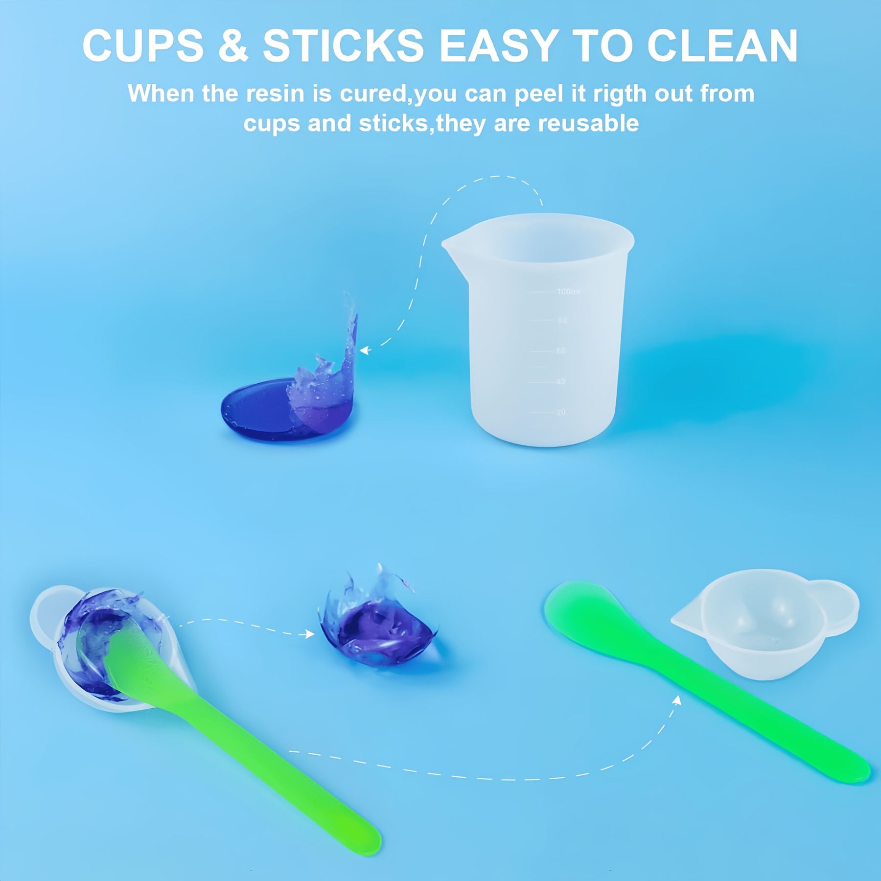 21pcs/Set Silicone Resin Casti - Resin Art Tool Kit ulasan dan harga