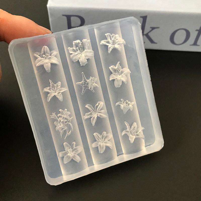 3D Silicone Flower Nail Art Ca - Resin Art Template ulasan dan harga