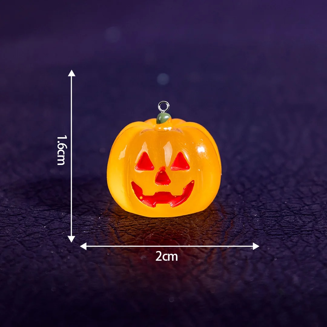 5Pcs Kawaii Luminous Pumpkin R - Resin Art Light ulasan dan harga