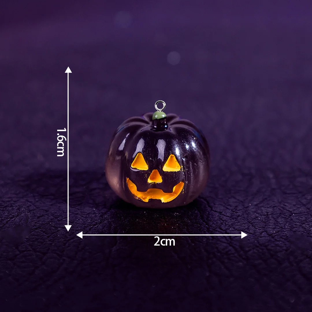 5Pcs Kawaii Luminous Pumpkin R - Resin Art Light ulasan dan harga
