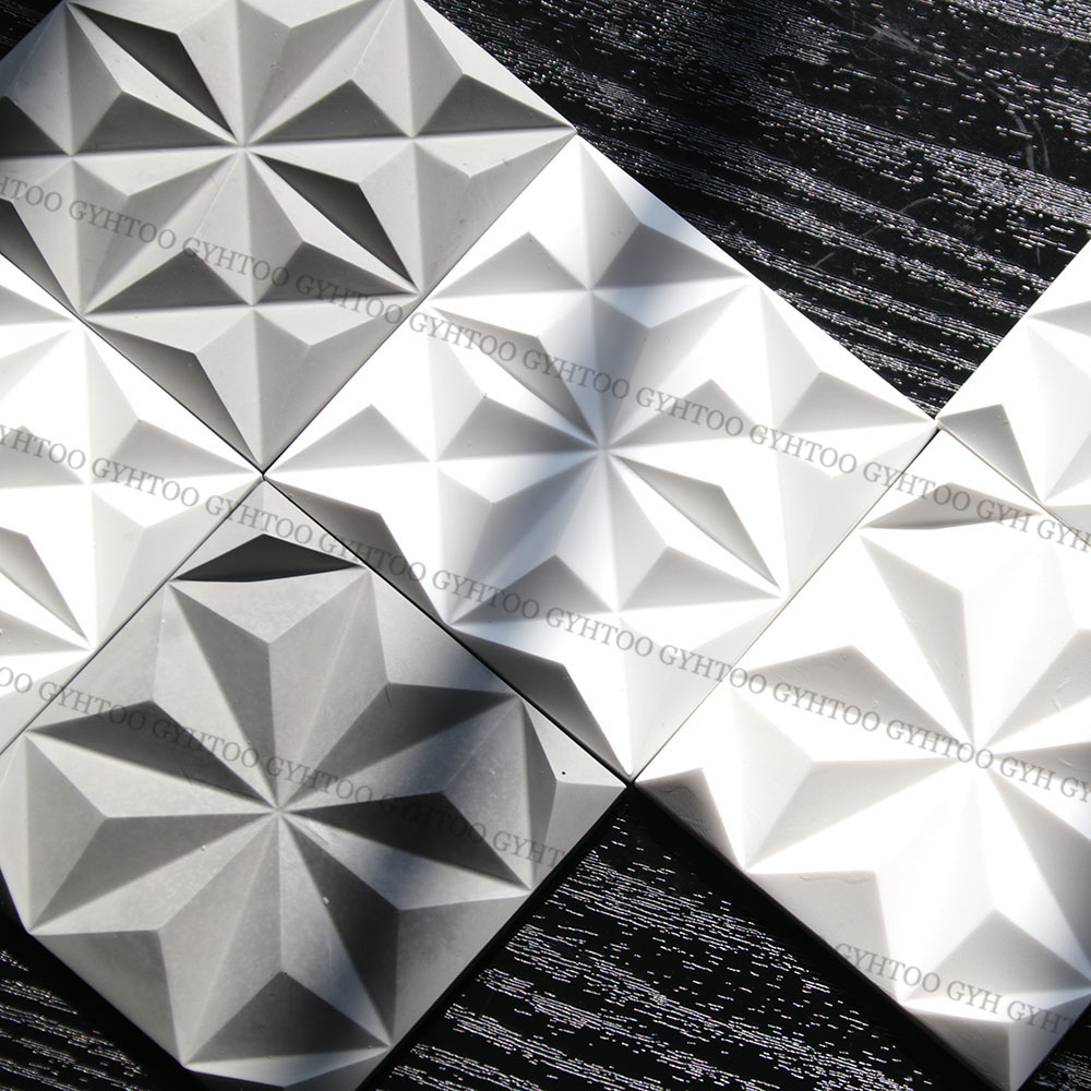 8.4cm Plaster Square Wall Tile - Coaster Mold Square ulasan dan harga