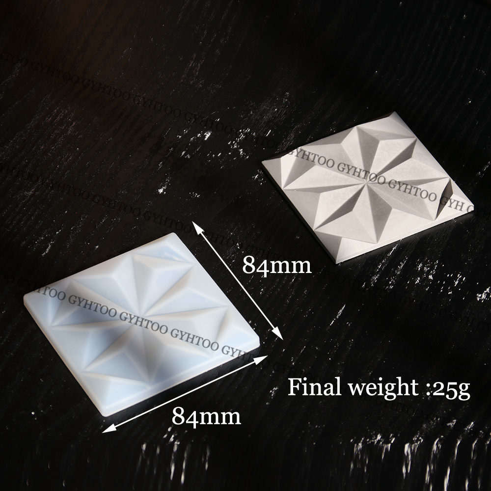 8.4cm Plaster Square Wall Tile - Coaster Mold Square ulasan dan harga