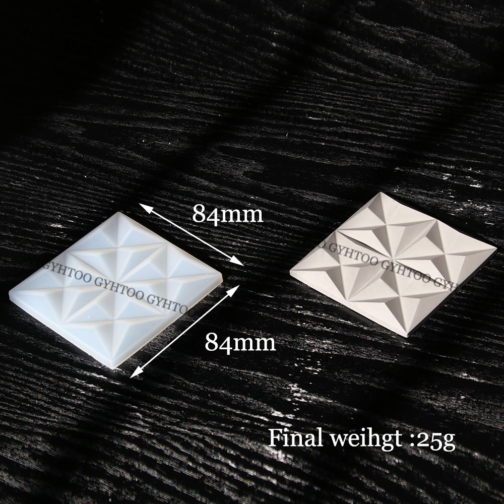 8.4cm Plaster Square Wall Tile - Coaster Mold Square ulasan dan harga