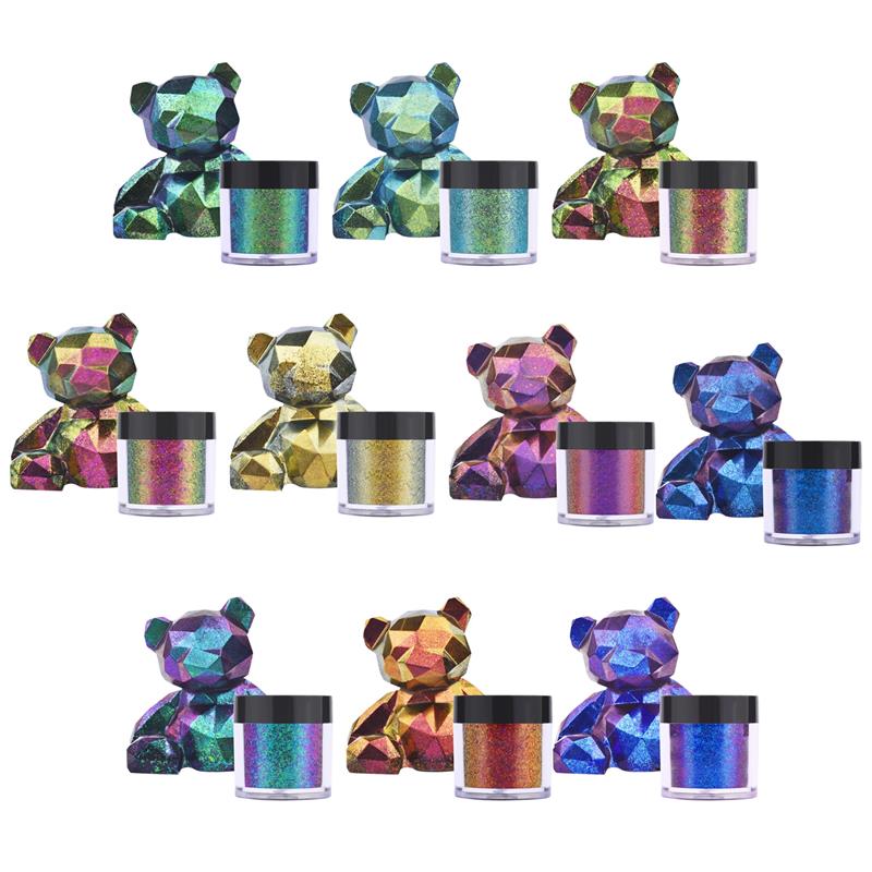 Mirror Chameleons Resin Pigmen - Glitter Powder Resin ulasan dan harga