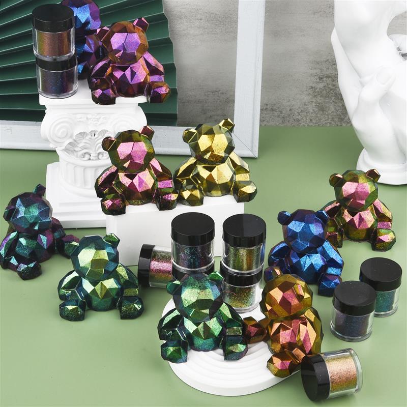 Mirror Chameleons Resin Pigmen - Glitter Powder Resin ulasan dan harga