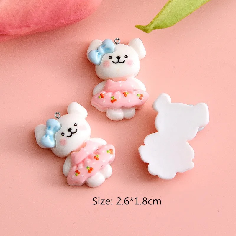 10pcs Cartoon Dog Resin Charms - Resin Art Accessories ulasan dan harga
