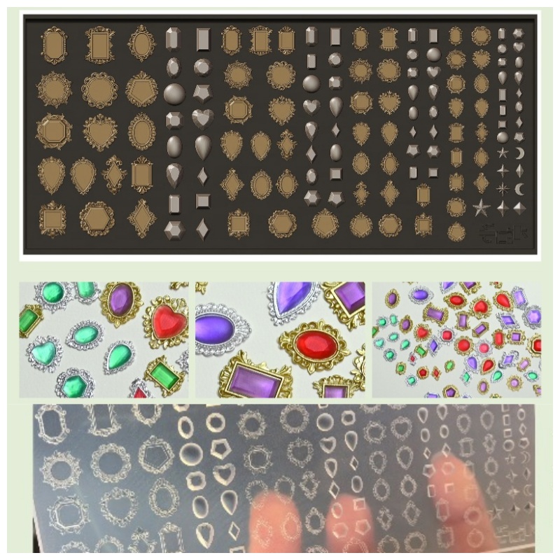 Gemstone Pendant Silicone Mold - Bezels Pendant Resin ulasan dan harga