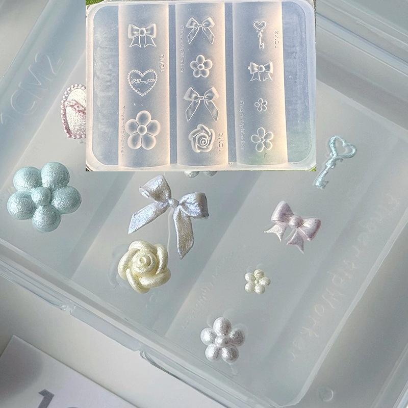 New Silicone Nails Mold Plaid  - Resin Art Template ulasan dan harga