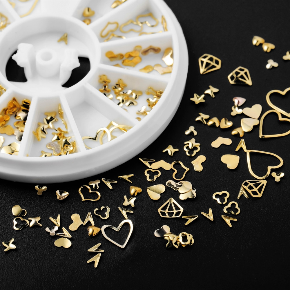 1Box Gold Nail Art Glitter Met - Glitter Powder Resin ulasan dan harga