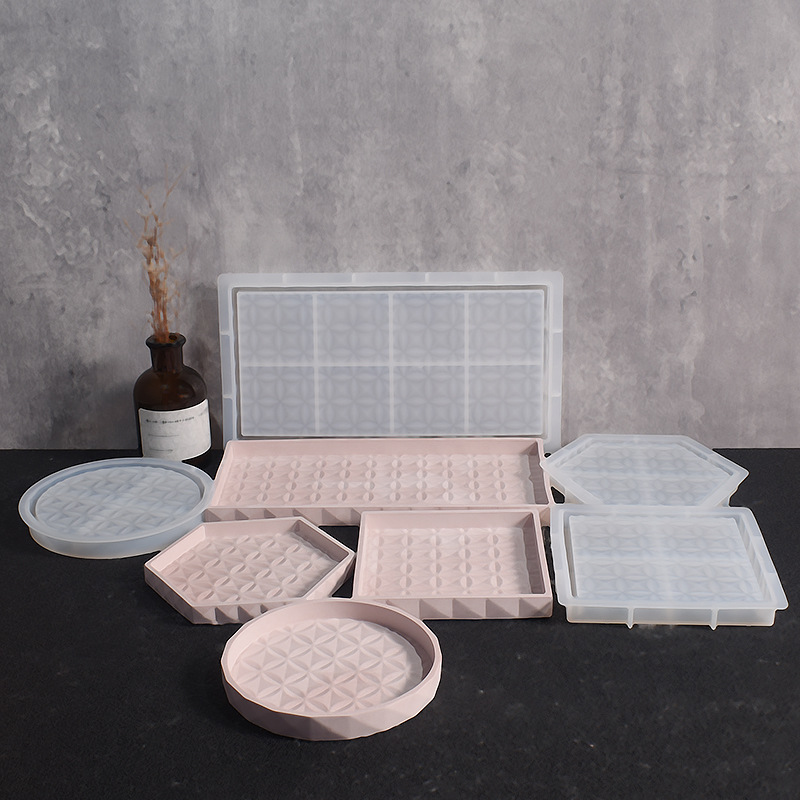 Storage Tray Silicone Mold DIY - Coaster Mold Square ulasan dan harga