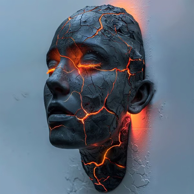 2026 New Resin Cracked Soul Wa - Resin Art Light ulasan dan harga