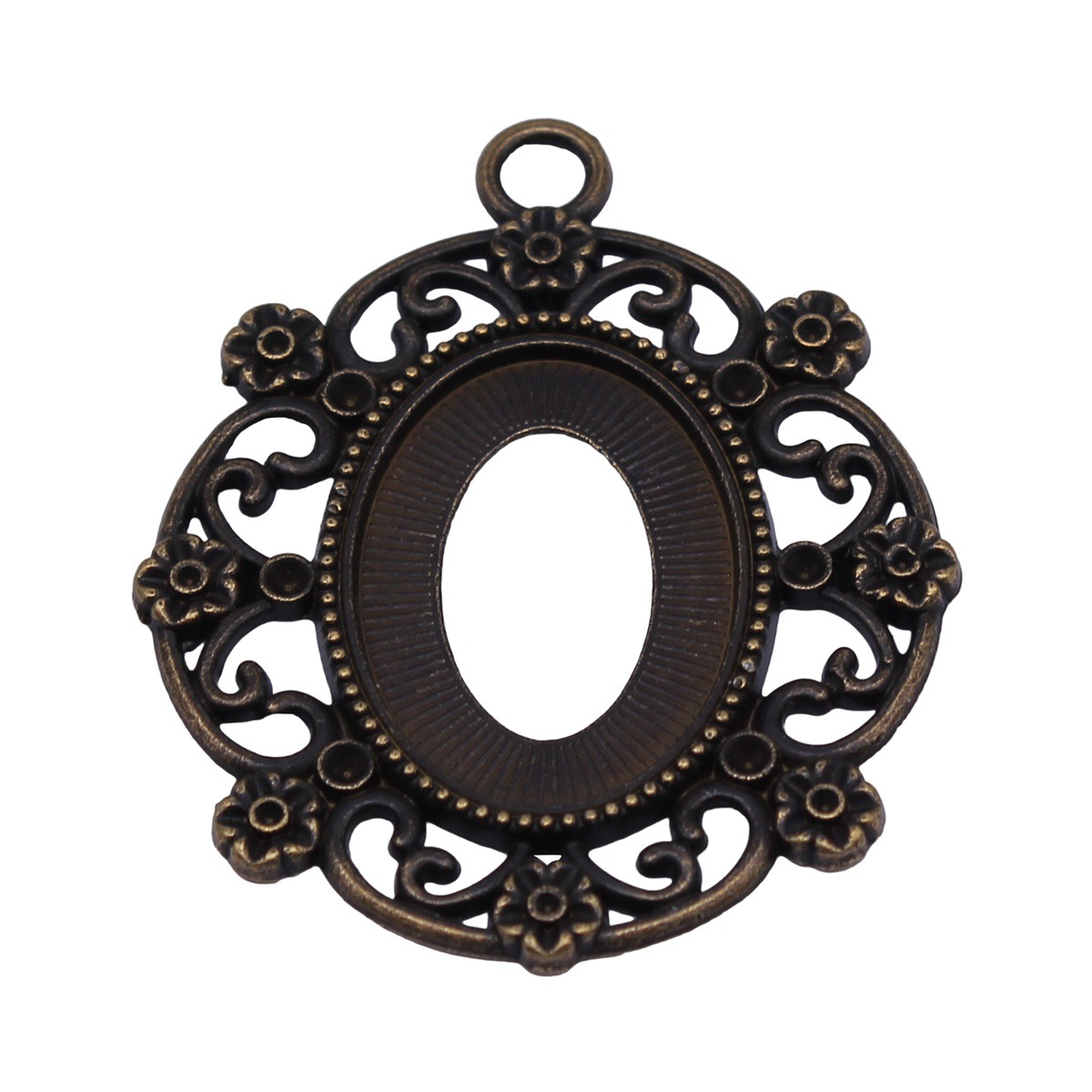 Fit 18x25mm Bezel Tray Setting - Bezels Pendant Resin ulasan dan harga