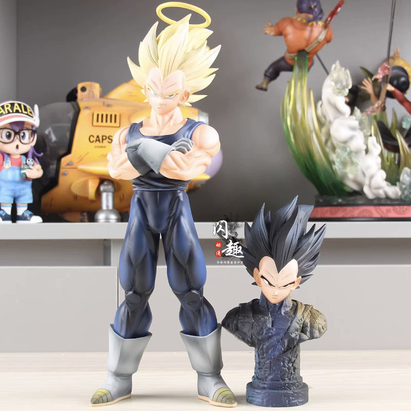 YJ Majin Vegeta Figurine with  - Resin Art Dragon Ball Z ulasan dan harga