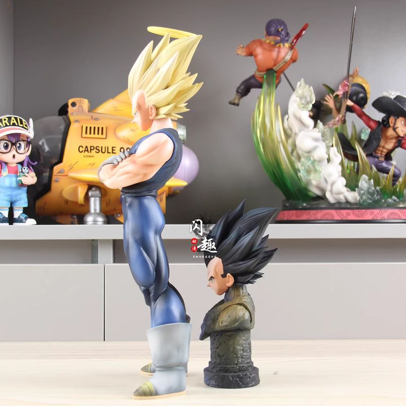 YJ Majin Vegeta Figurine with  - Resin Art Dragon Ball Z ulasan dan harga