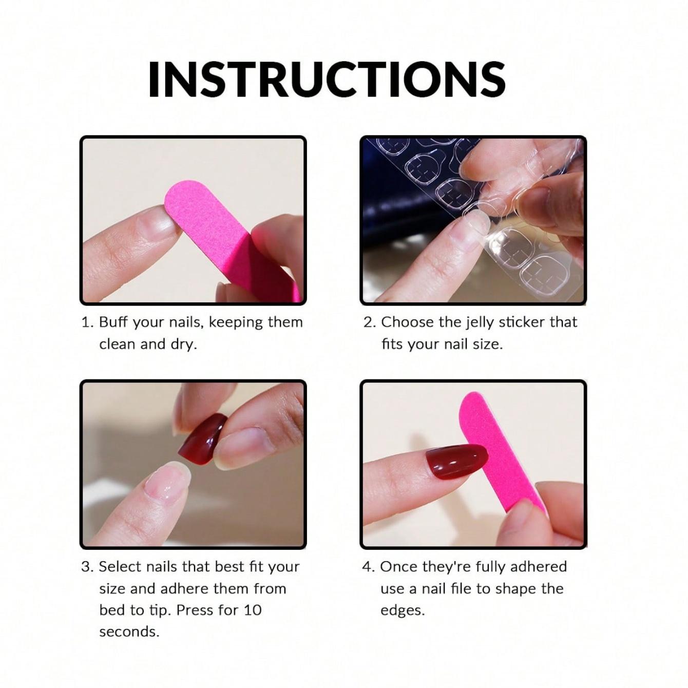 10pcs Pure Hand Pressed Short  - Glitter Powder Resin ulasan dan harga